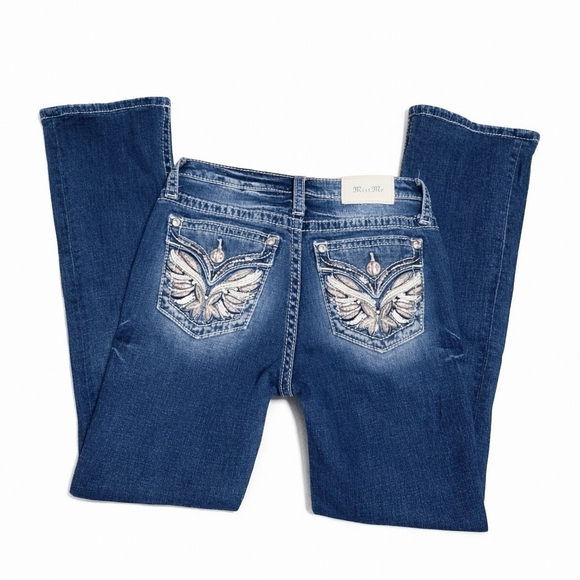 Miss Me Denim - Miss Me Women's Midrise Boot Cut Jeans SIZE 25, Inseam 26.5"